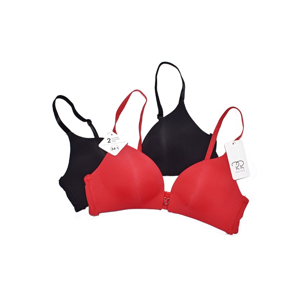 Rene Rofe Comfort Wire-Free Bras Set Of 2
